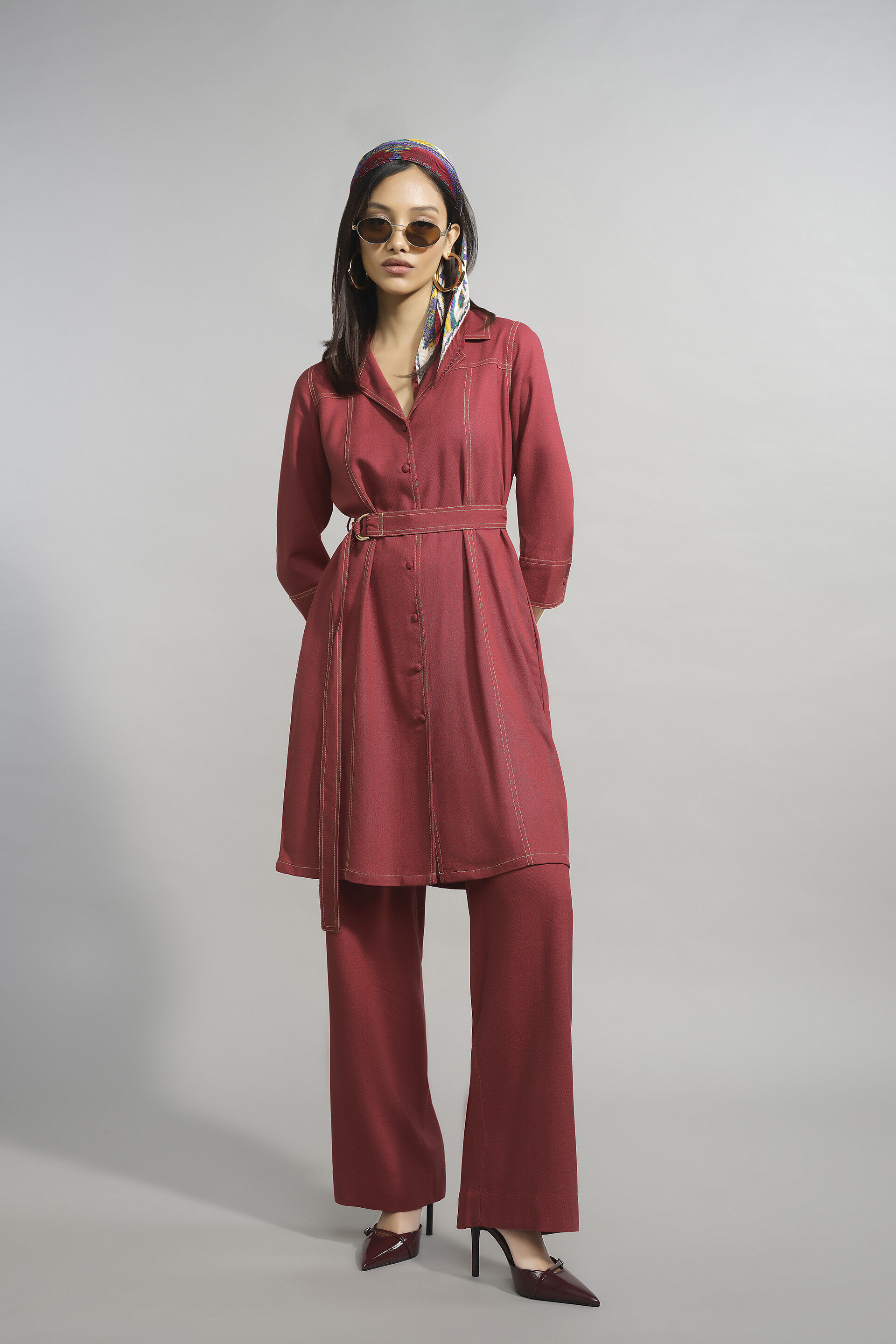 Shade Of Sunset Co-ord, Rust, image 4